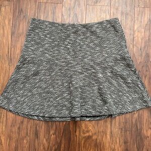 Ann Taylor Loft Black and White Flared Skirt